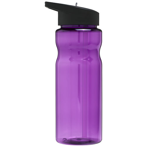 Bidon H2O Base® o pojemności 650 ml z wieczkiem z słomką Fioletowy-Czarny 21004906 (3)