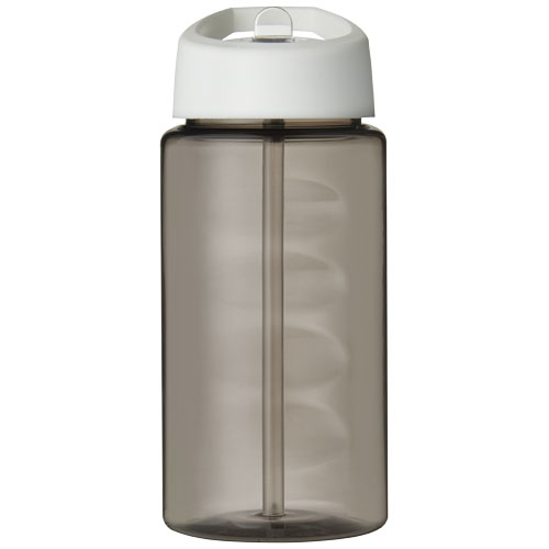 Bidon H2O Bop o pojemności 500 ml z wieczkiem z dzióbkiem Węgiel drzewny-Biały 21088309 (2)