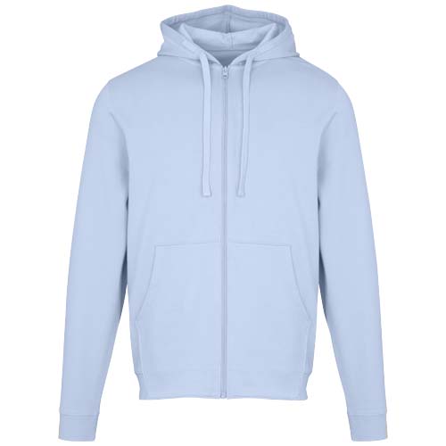 Jasper bluza unisex z kapturem z materiału organicznego pochodzącego z recyklingu z certyfikatem OCS, o gramaturze 280 g/m² Niebieski mgła 3966650A (2)