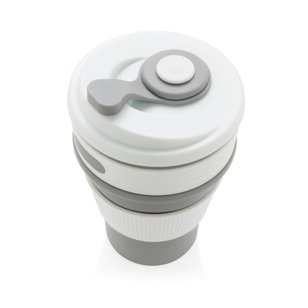 Składany kubek podróżny 350 ml Szary P432.602 (9)