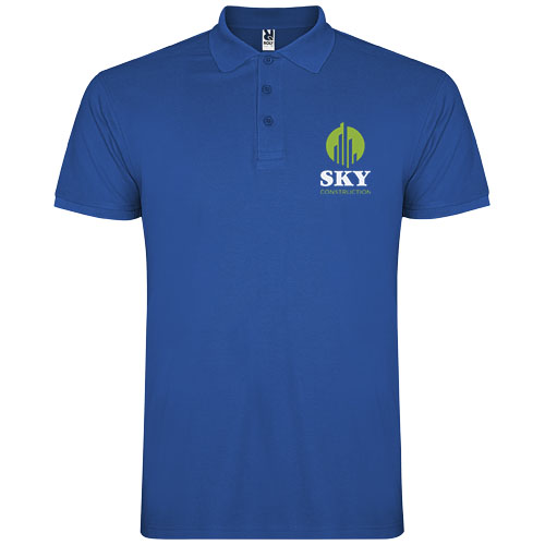 Star koszulka męska polo z krótkim rękawem Royal R66384T5 (1)