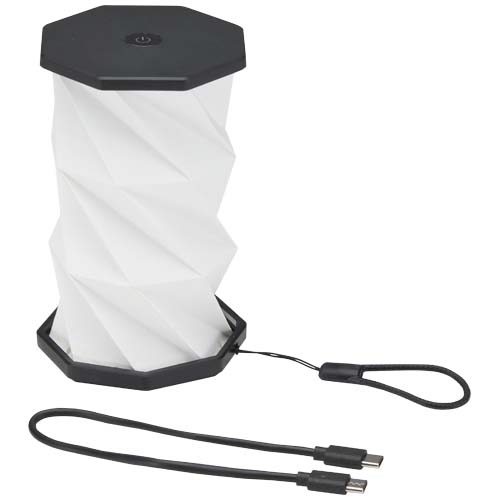 Celestia - rozkładana lampka stołowa wykonana z tworzywa sztucznego pochodzącego z recyklingu Czarny 12452190 (4)