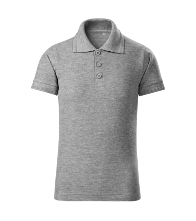 Koszulka polo dziecięca MF22 Ciemnoszary melanż F22-1080209 (1)