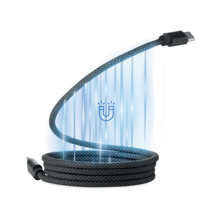 Gadżet reklamowy - Pleciony kabel magnetycznyRPET