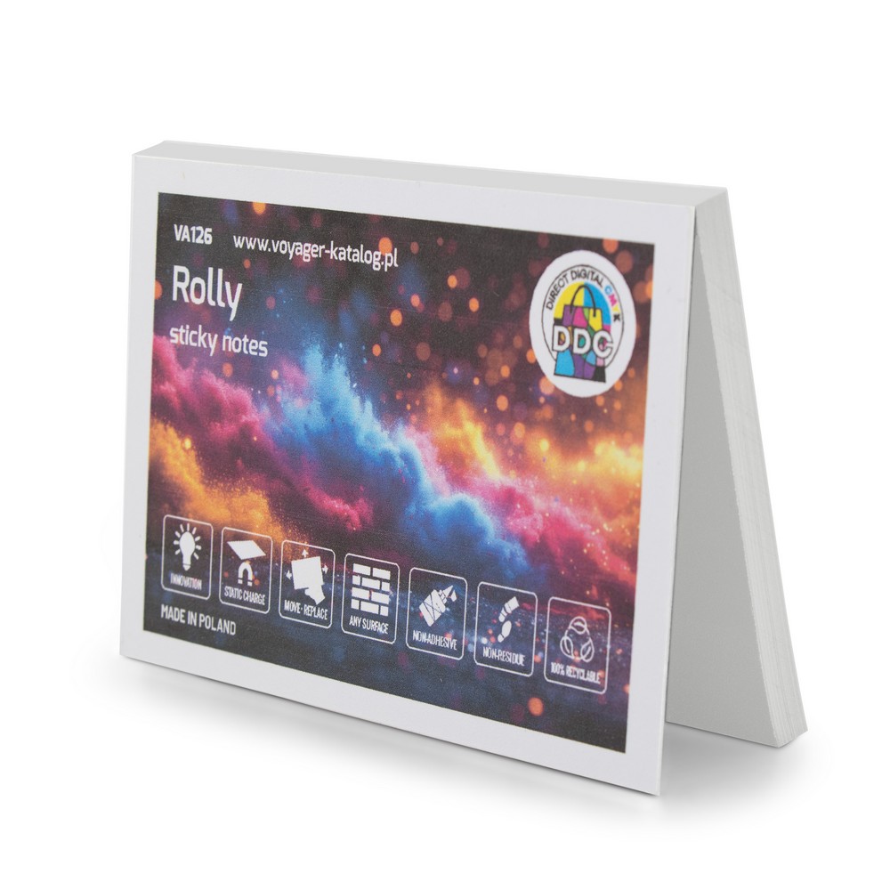 Elektrostatyczne karteczki samoprzylepne | Rolly Biały VA126-02 (2)