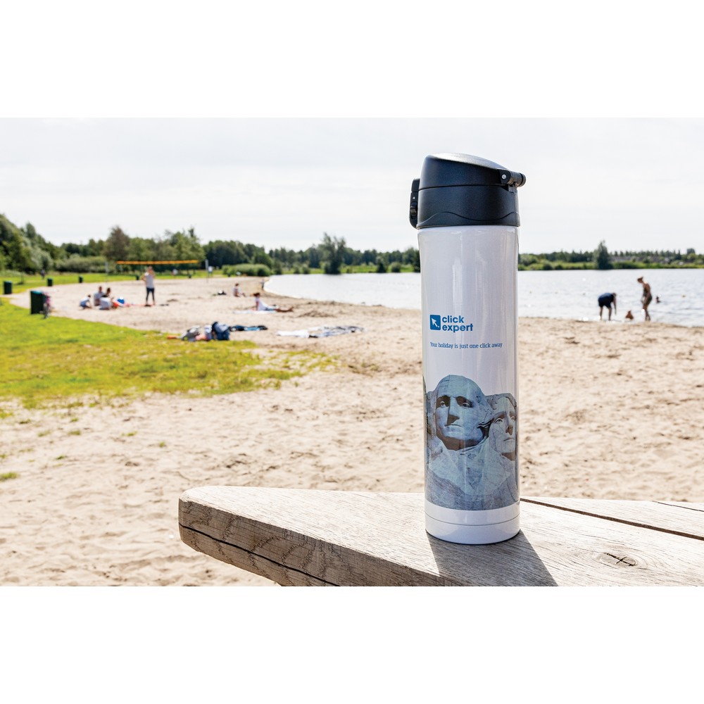 Kubek termiczny 450 ml, stal nierdzewna z recyklingu Biały P435.503 (13)