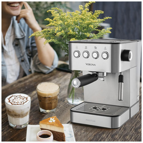 Prixton Verona ekspres do kawy Srebrny 1PA08481 (5)