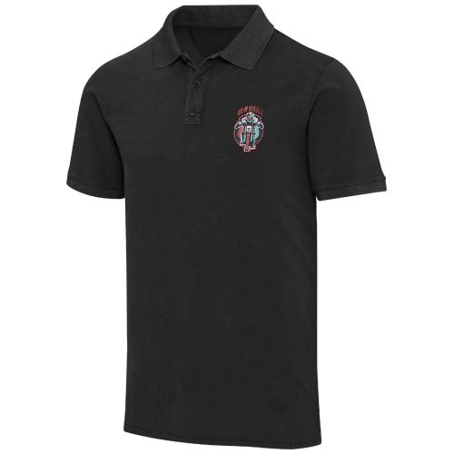 Calgary 200 g/m2 sprana męska koszulka polo Czarny 39567900 (1)
