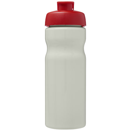 Bidon H2O Eco o pojemności 650 ml z wieczkiem zaciskowym Kość słoniowa-Czerwony 21009721 (2)