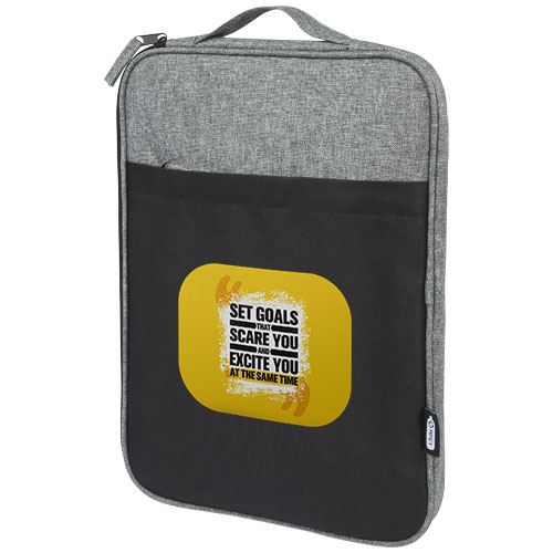 Reclaim 14-calowe etui na laptopa, dwa kolory, z recyklingu z certyfikatem GRS, 2,5 l Czarny-Melanż szary 12065490 (1)