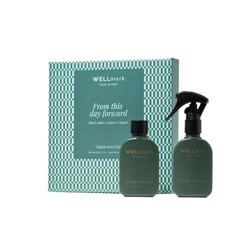 Zestaw upominkowy Wellmark Tender Affection: spray do pomieszczeń 50 ml i dyfuzor 50 ml Zielony błysk 12464364 (2)