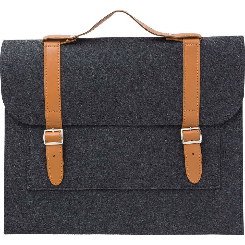 Torba na laptopa 14" z filcu RPET Grafitowy V1252-15 