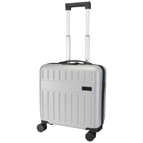 Rover - walizka na kółkach na laptop o przekątnej 16 cali, wykonana z materiałów z recyklingu (GRS), pojemność 30 litrów Srebrny 13015281 