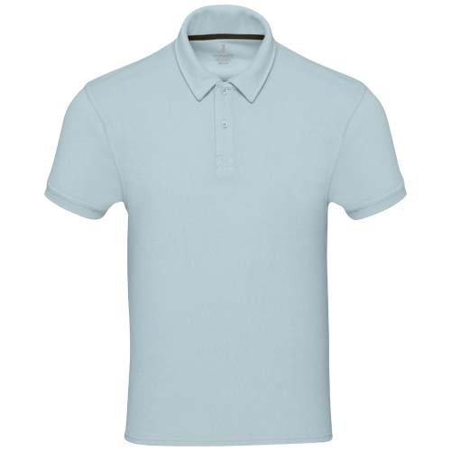 Koszulka polo Akoya, unisex, z materiału frotte z recyklingu  Chmurny błękit 37544529 (2)