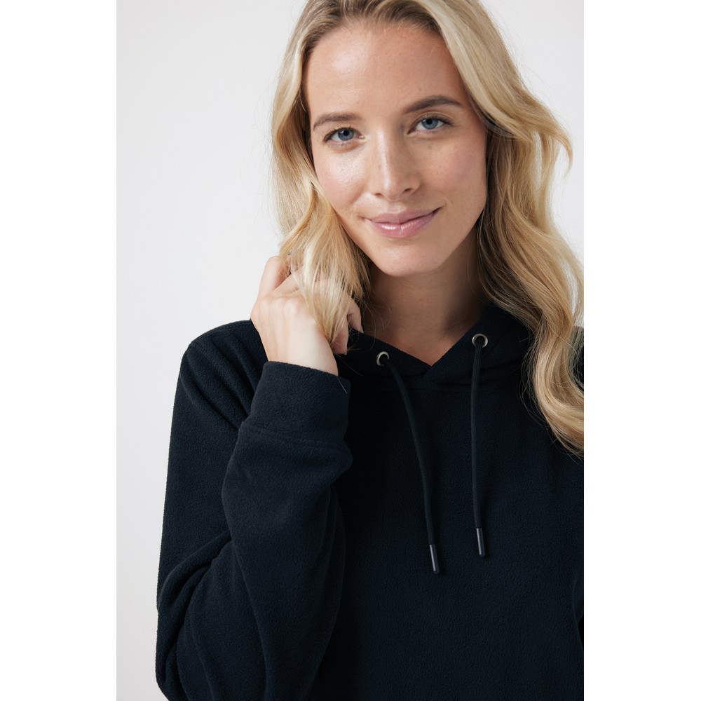 Bluza z kapturem z mikropolaru Iqoniq Trivor, RPET Czarny T9403.001.S (2)
