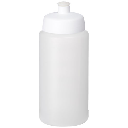 Bidon Baseline® Plus o pojemności 500 ml ze sportowym wieczkiem i uchwytem Przezroczysty-Biały 21068716 