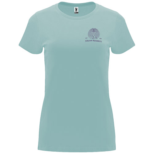 Capri koszulka damska z krótkim rękawem Washed Blue R66831P5 (1)