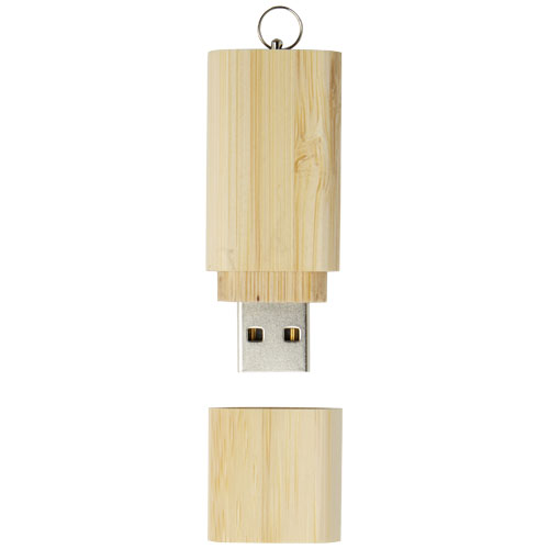 Bambusowy pendrive wyposażony w interfejs USB 2.0 z brelokiem Naturalny 1Z50506G (2)