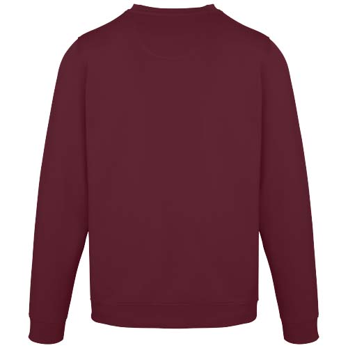 Jasper organiczna bluza unisex z recyklingu o gramaturze 280 g/m² z okrągłym dekoltem i certyfikatem OCS Głęboki bordowy 3956122A (3)