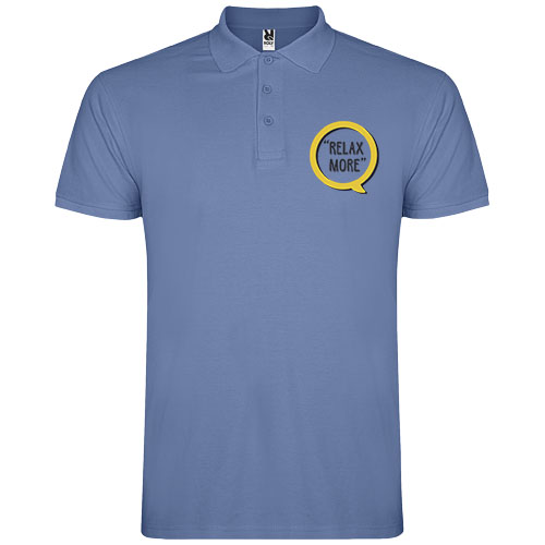 Star koszulka męska polo z krótkim rękawem Riviera Blue R66381V5 (1)