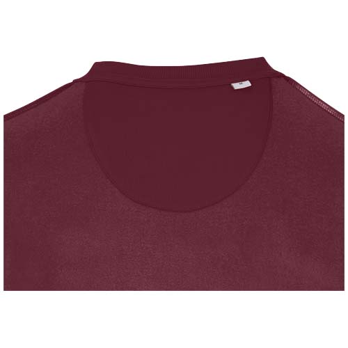Jasper organiczna bluza unisex z recyklingu o gramaturze 280 g/m² z okrągłym dekoltem i certyfikatem OCS Głęboki bordowy 3956122A (4)