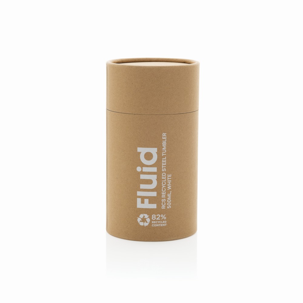 Kubek termiczny 500 ml Fluid Biały P437.1303 (12)