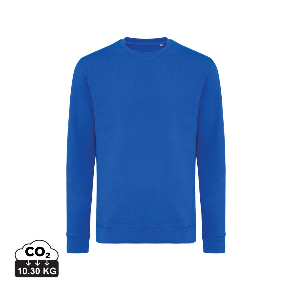 Bluza z bawełny z recyklingu Iqoniq Zion Niebieski T9300.025.XS (3)