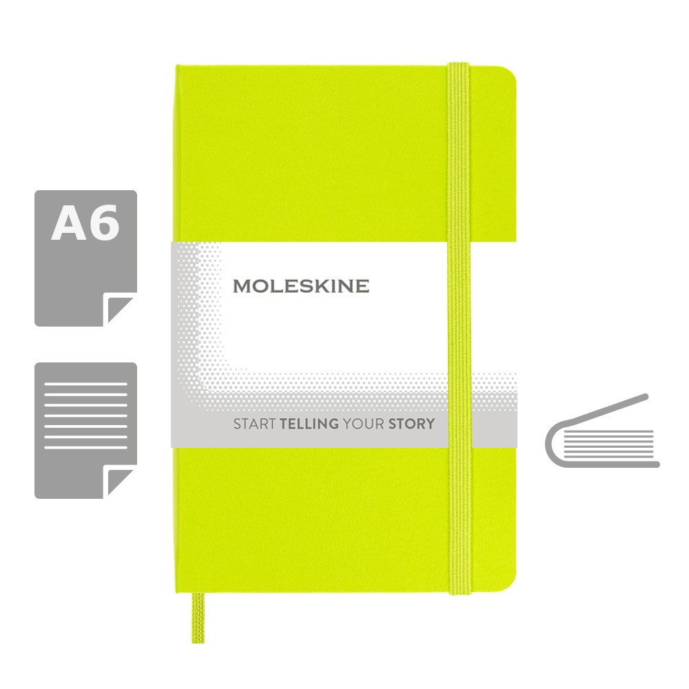 MOLESKINE Notatnik ok. A6 Limonkowy VM201-09 