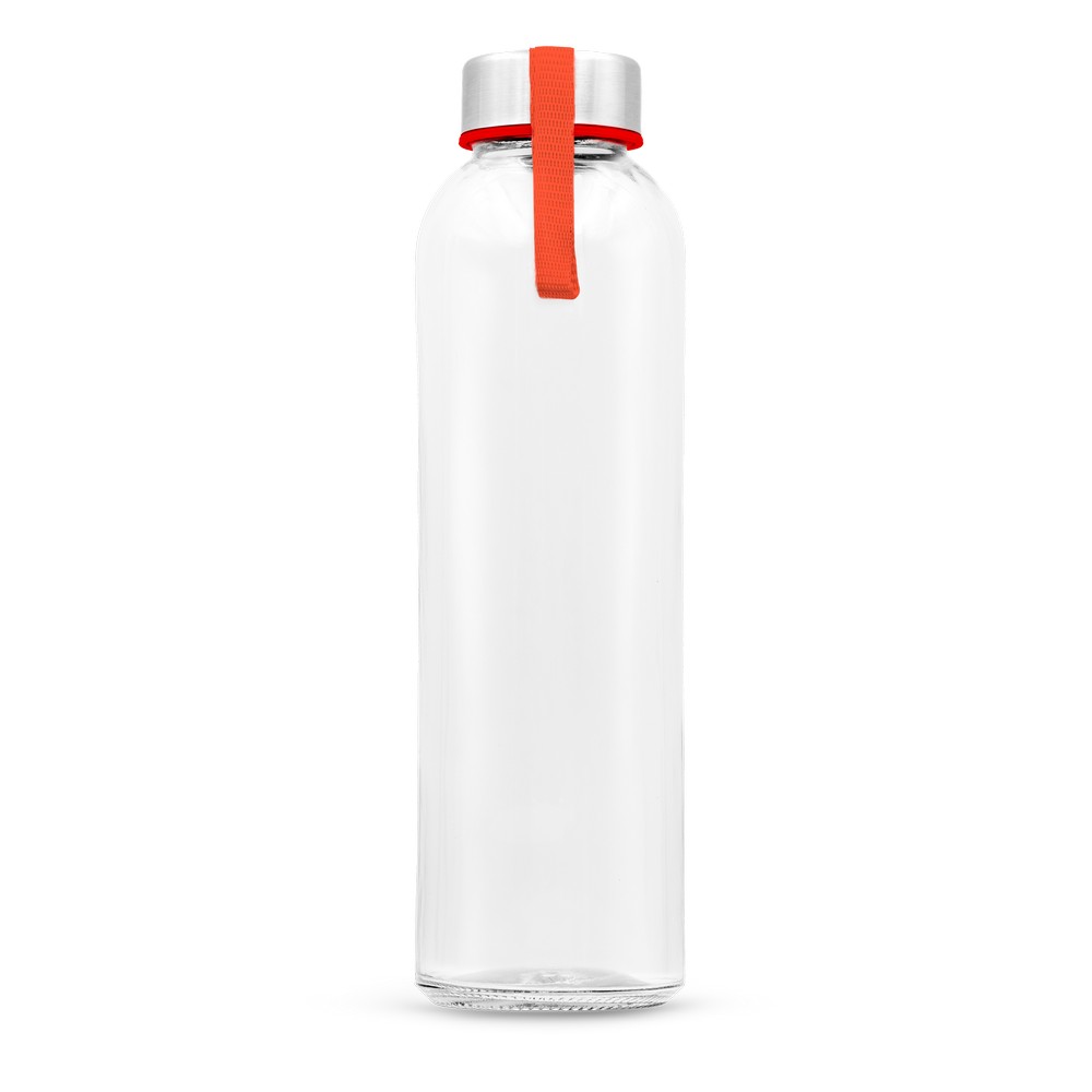 Szklana butelka 500 ml z kolorową wstążką | Viivi Czerwony VA062-05 (5)