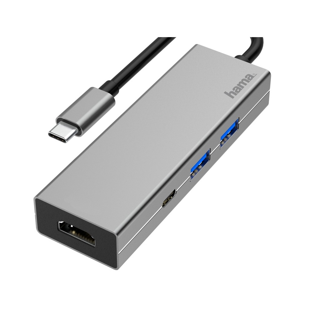 Hub USB, USB-C, HDMI Hama Szary VH070-19 