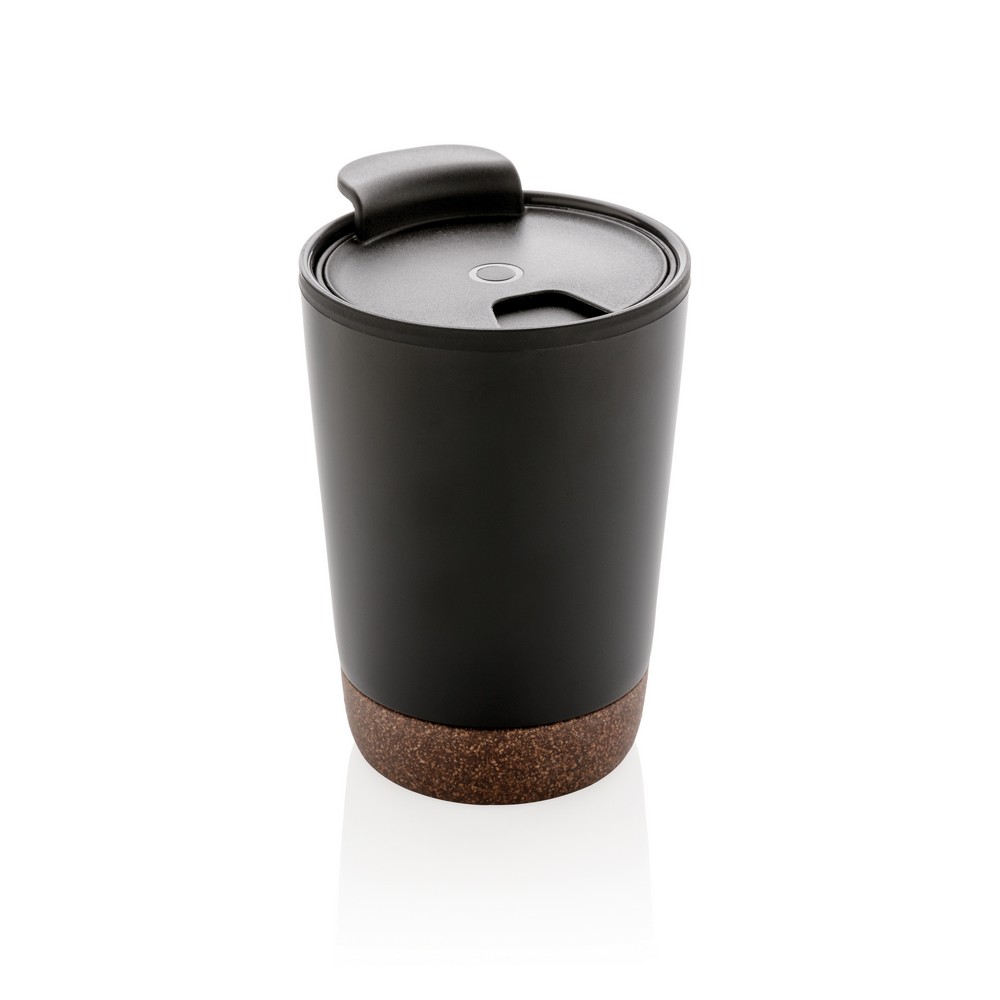 Kubek termiczny 300 ml, PP z recyklingu Czarny P435.071 