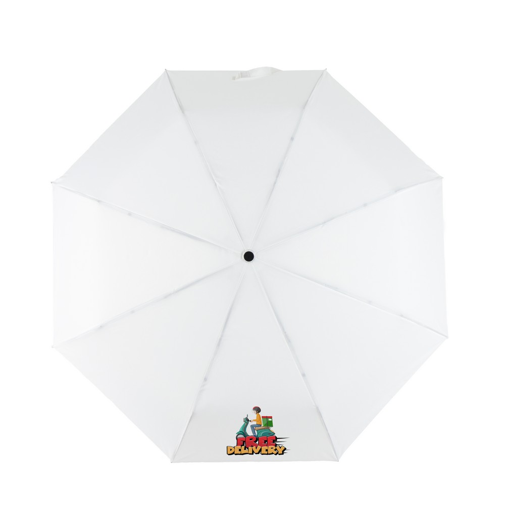 Parasol automatyczny RPET, składany | Nell Biały V7242-02 (8)