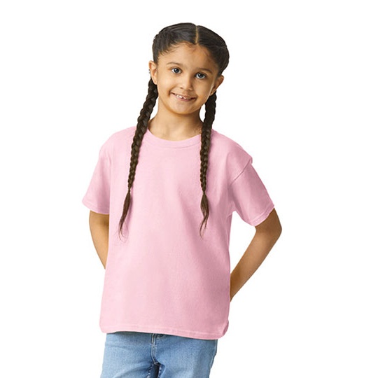 T-Shirt Mlodziezowy Bawełniany Light Pink G3000K-803988 