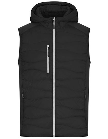 Kamizelka Męska Hybrydowa Ocieplana Black JN1328-523756 