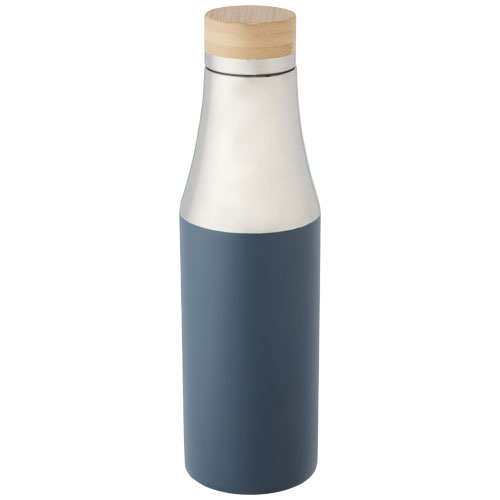 Hulan miedziana, próżniowo izolowana butelka o pojemności 540 ml z bambusową pokrywką Lodowy niebieski 10066750 (7)