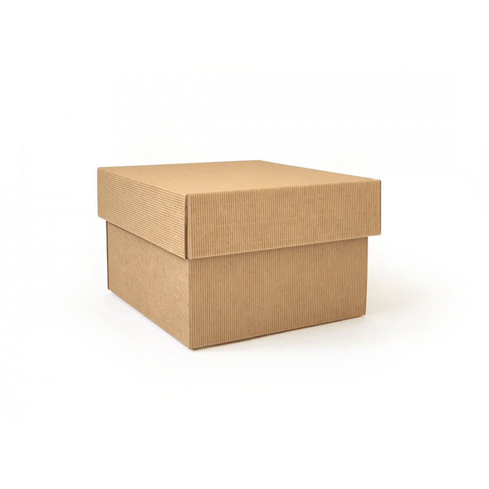 Pudełko fasonowe z wieczkiem 22x22x15 Kraftowy OGBOX009_2KRF (1)