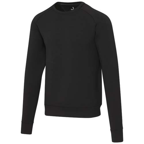 Yukon sweter sportowy typu unisex z dzianiny interlock z okrągłym dekoltem Czarny 38238909 