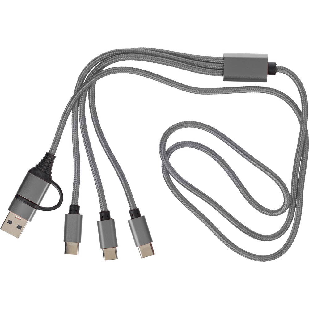 Kabel do ładowania 6 w 1 Srebrny VB331-32 (1)