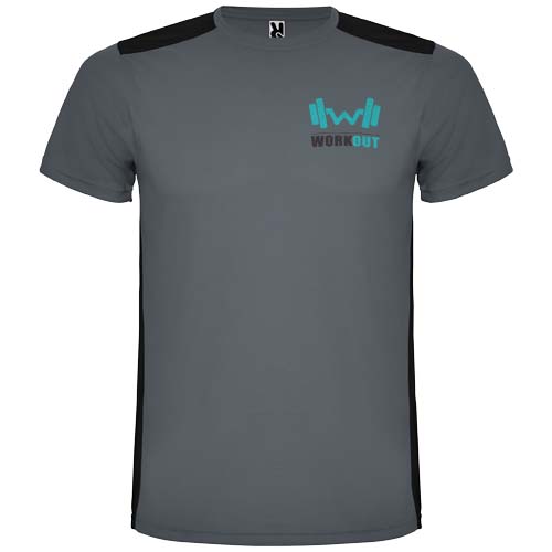 Detroit sportowa koszulka unisex z krótkim rękawem Ebony R66529M2 (1)