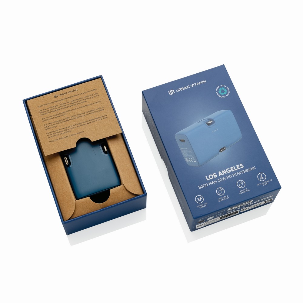 Power bank 5000 mAh Urban Vitamin Los Angeles Niebieski P322.8505 (14)