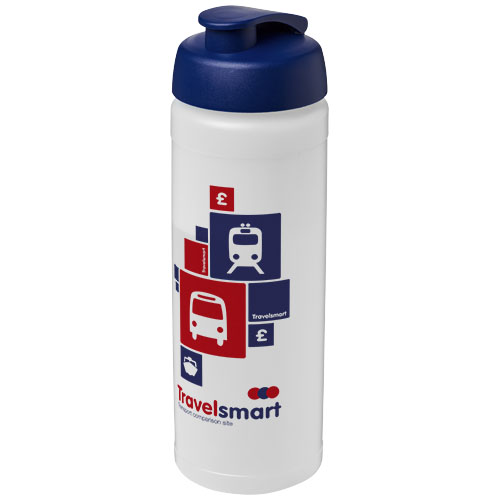 Bidon Baseline® Plus o pojemności 750 ml z wieczkiem zaciskowym Przezroczysty-Niebieski 21007017 (1)