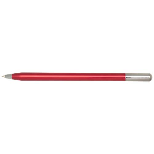 SMART - SMART długopis kulkowy z mechanizmem obrotowym typu twist z recyklingowanego aluminium (czarny tusz). Czerwony 10728221 (3)