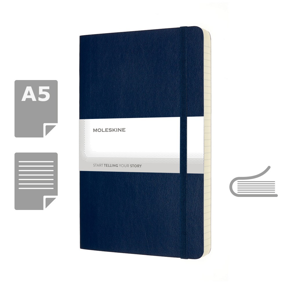 MOLESKINE EXPANDED Notatnik ok. A5 Ciemnoniebieski VM308-27 