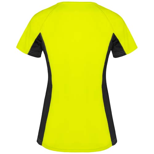 Shanghai sportowa koszulka damska z krótkim rękawem Fluor Yellow R66488Y3 (2)
