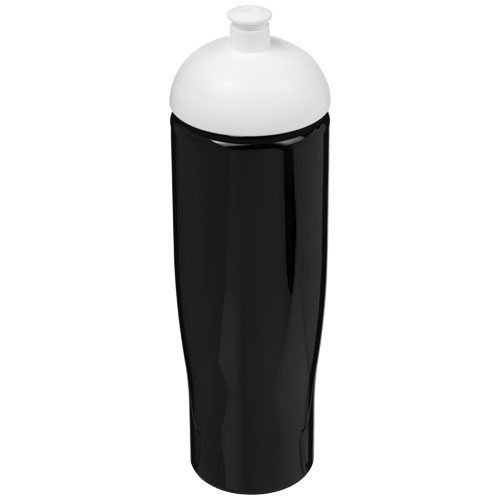 Bidon H2O Tempo® o pojemności 700 ml z wypukłym wieczkiem Czarny-Biały 21004212 