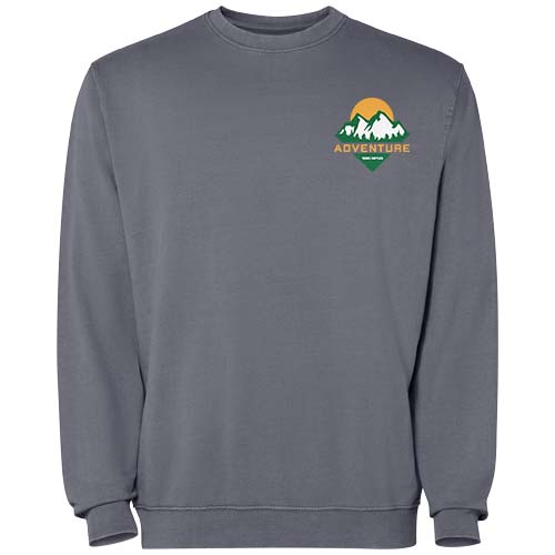 Jaya sweter unisex z okrągłym dekoltem Ciemny szary R2203E20 (1)