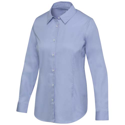 Citrine koszula damska z bawełny Twill Jasny niebieski 39505509 