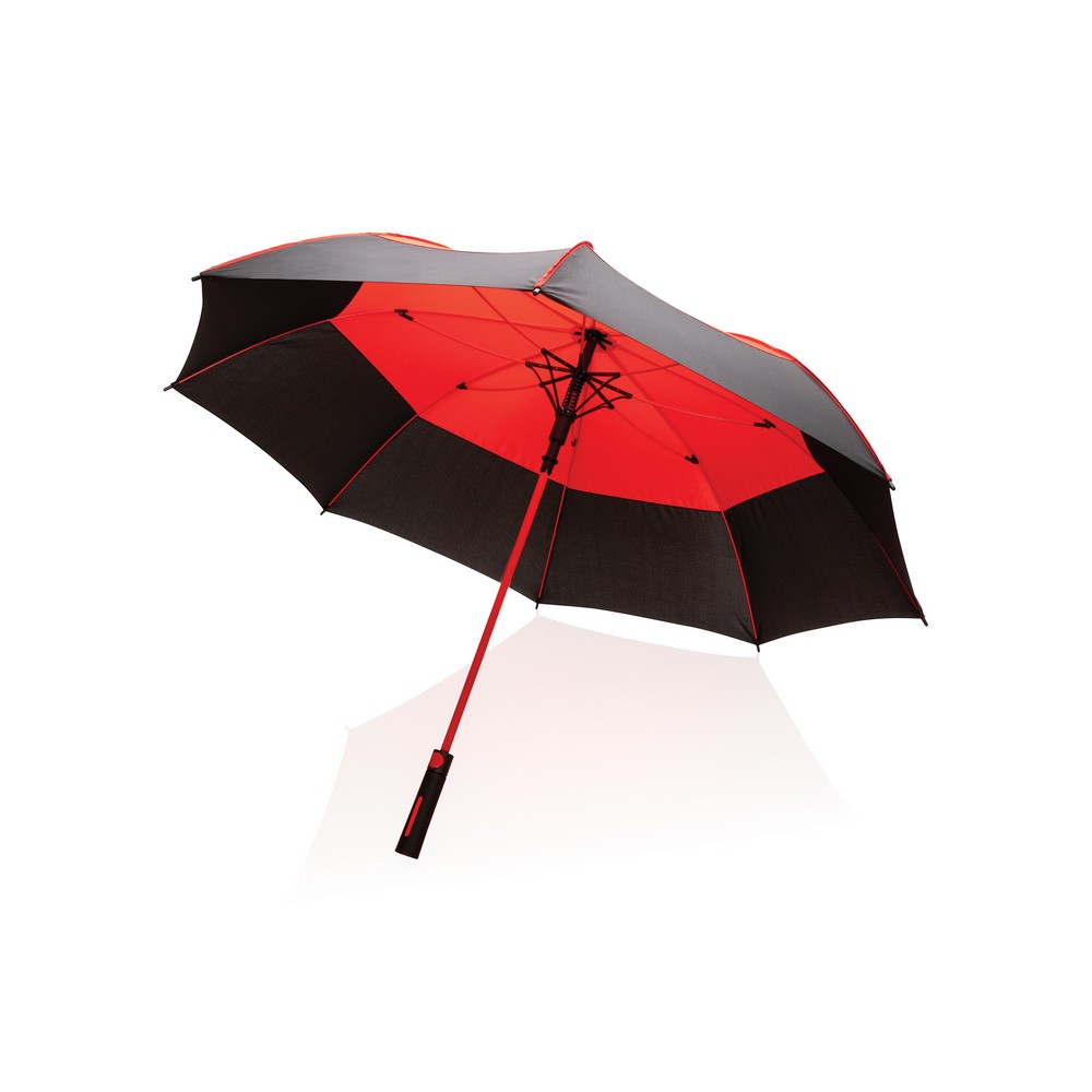 Parasol sztormowy 27", automatyczny AWARE™ RPET Czerwony P850.684 