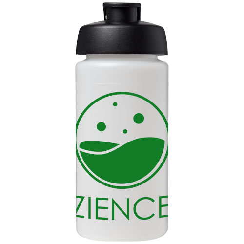 Bidon Baseline® Plus o pojemności 500 ml z wieczkiem zaciskowym i uchwytem Przezroczysty-Czarny 21007215 (1)