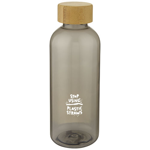 Bidon Ziggs o pojemności 650 ml z plastiku z recyklingu Przezroczysty grafit 10067984 (1)